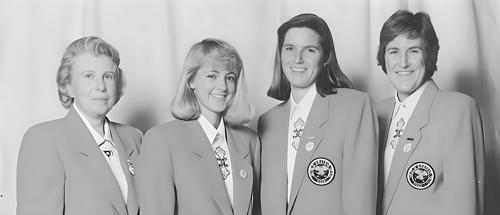 Captain Alice Dye, Vicki Goetze, Sarah LeBrun Ingram, Carol Semple Thompson
